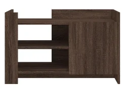 Mesa de centro de madera de ingeniería marrón roble 80x50x50 cm