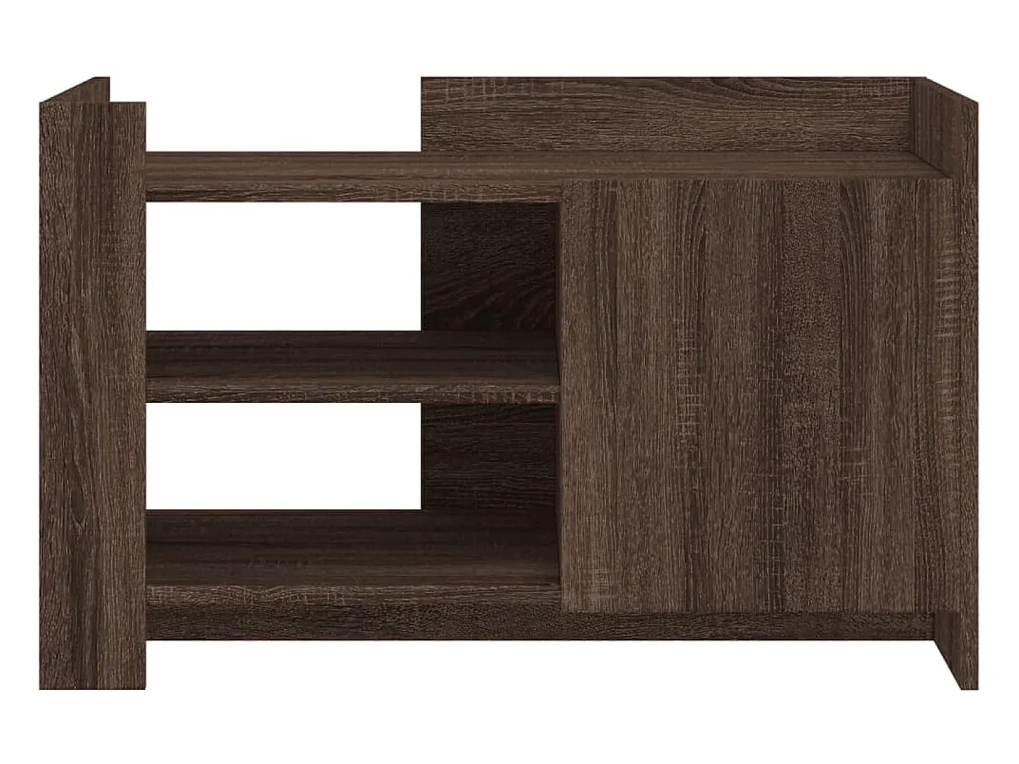 Mesa de centro de madera de ingeniería marrón roble 80x50x50 cm