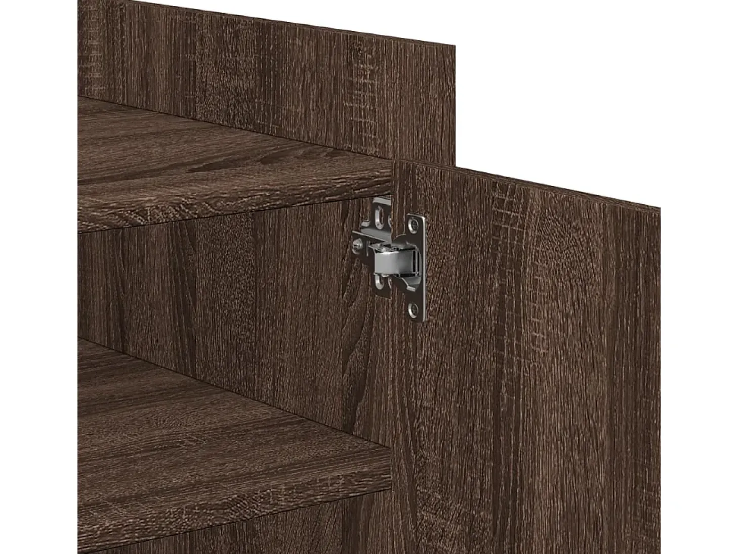 Mesa de centro de madera de ingeniería marrón roble 80x50x50 cm