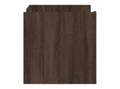 Mesa de centro de madera de ingeniería marrón roble 80x50x50 cm