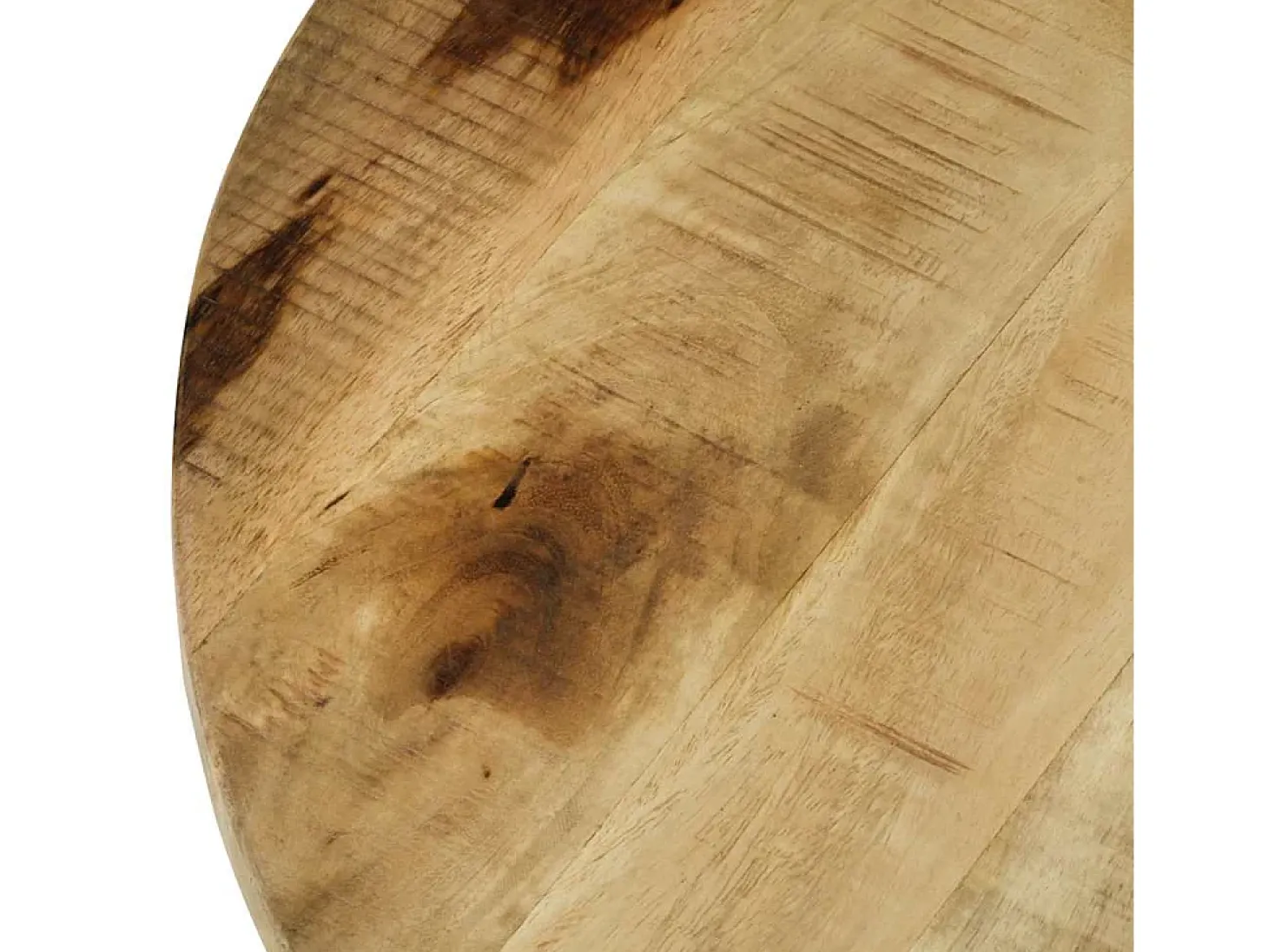Mesa de centro de madera de mango rugosa 65x32 cm