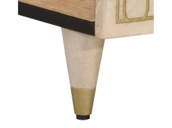 Mesa de centro de madera maciza mango 100x54x40 cm