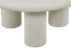 Mesa de centro de MDF - Efecto hormigón blanco roto - MARELNA