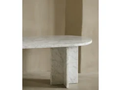 Mesa de centro de mármol DECOWOOD de 120x50cm - TOSCANA - DECOWOOD