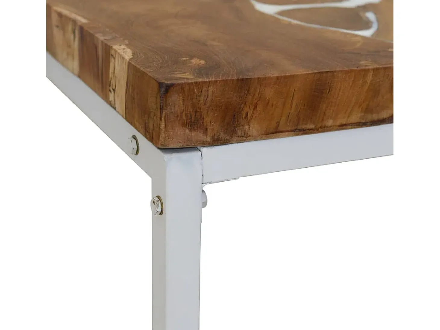 Mesa de centro de resina de teca 110x60x40 cm