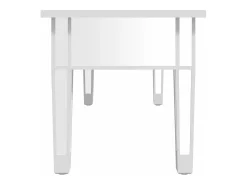 Mesa de centro especular madera tecnológica vidrio 106x45x45 cm