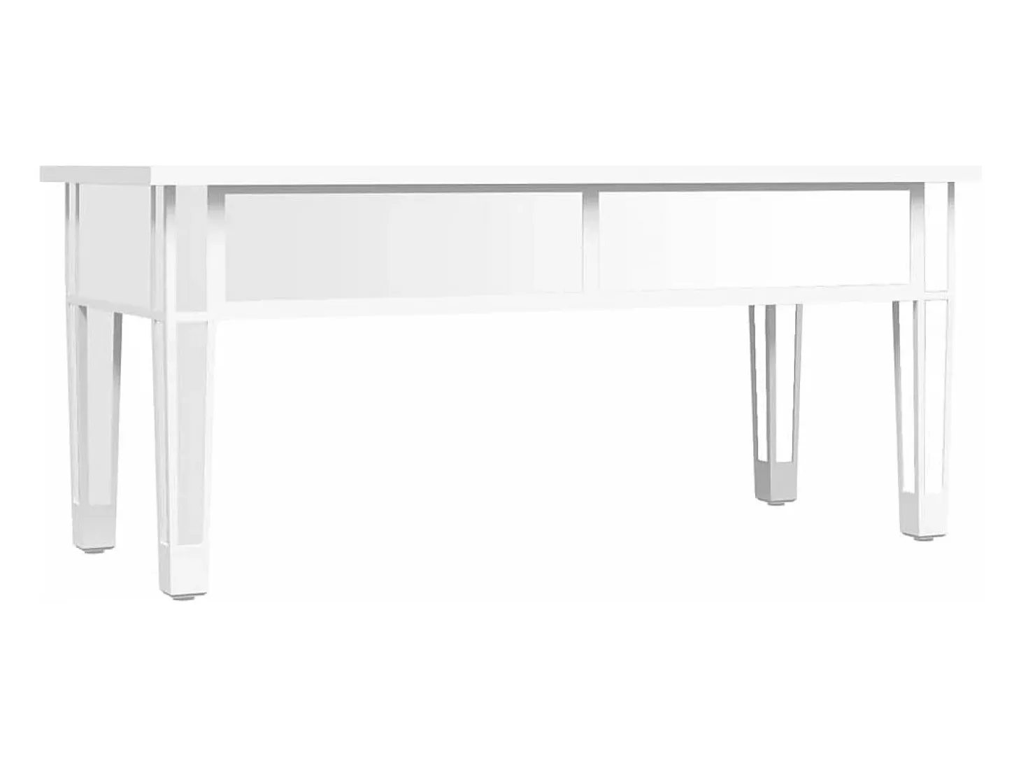 Mesa de centro especular madera tecnológica vidrio 106x45x45 cm