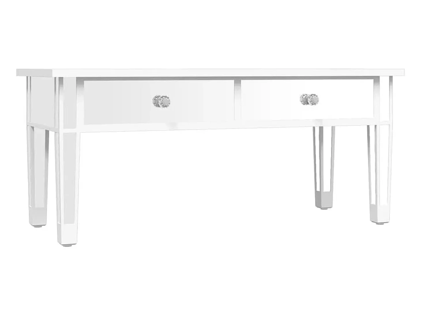 Mesa de centro especular madera tecnológica vidrio 106x45x45 cm