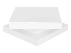 Mesa de centro giratoria con LED en 16 colores - forma cuadrada - Blanco