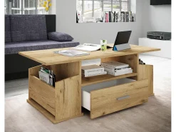 Mesa de centro Junata decoración roble.
