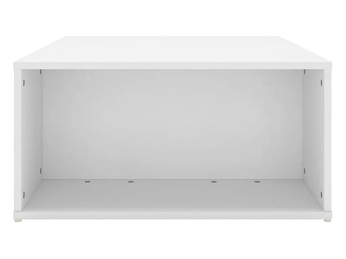 Mesa de centro madera contrachapada blanco 90x67x33 cm