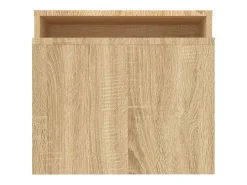 Mesa de centro madera contrachapada color roble 100x48x40 cm