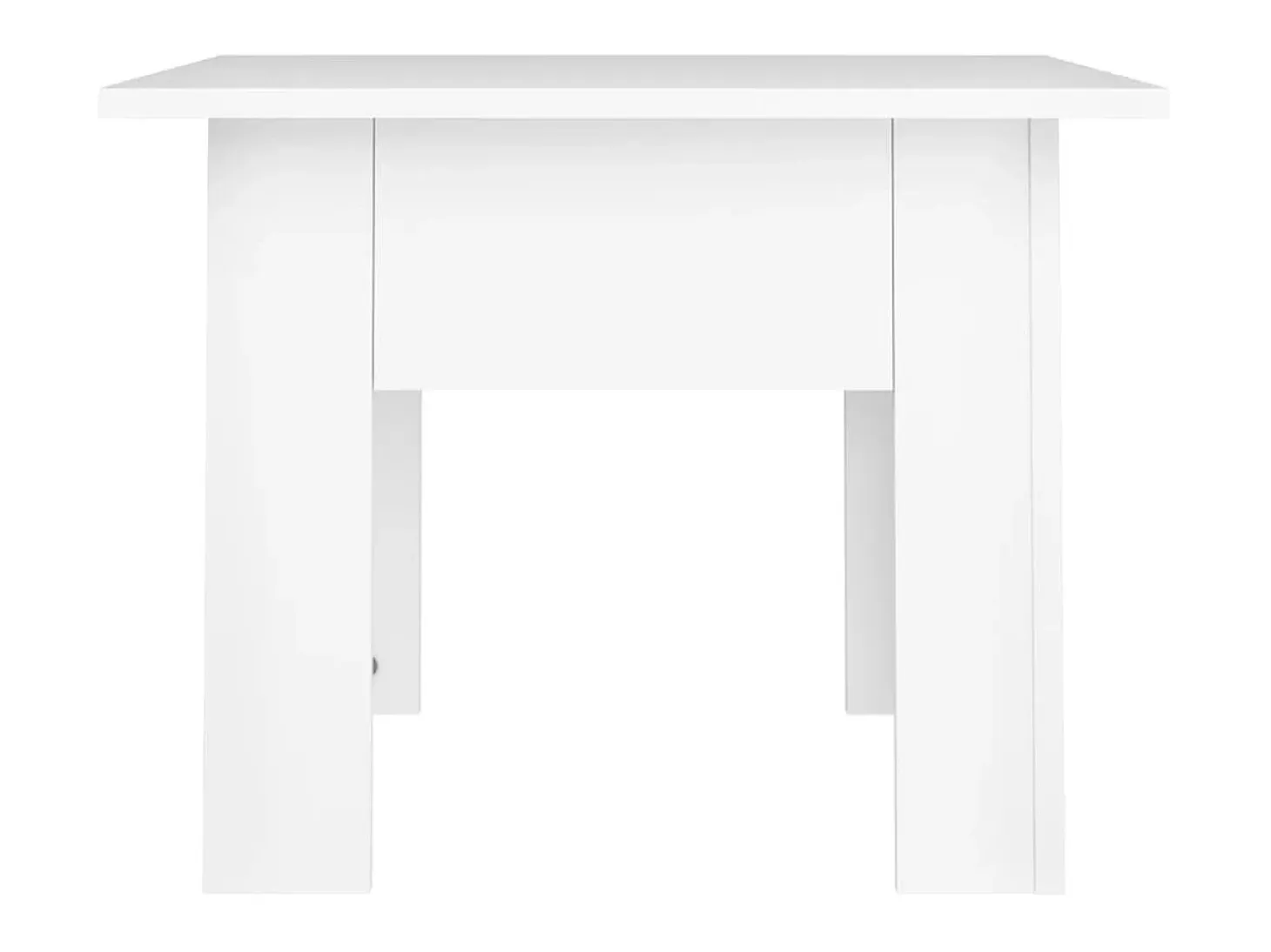 Mesa de centro madera contrachapada blanco 55x55x42 cm ES88212