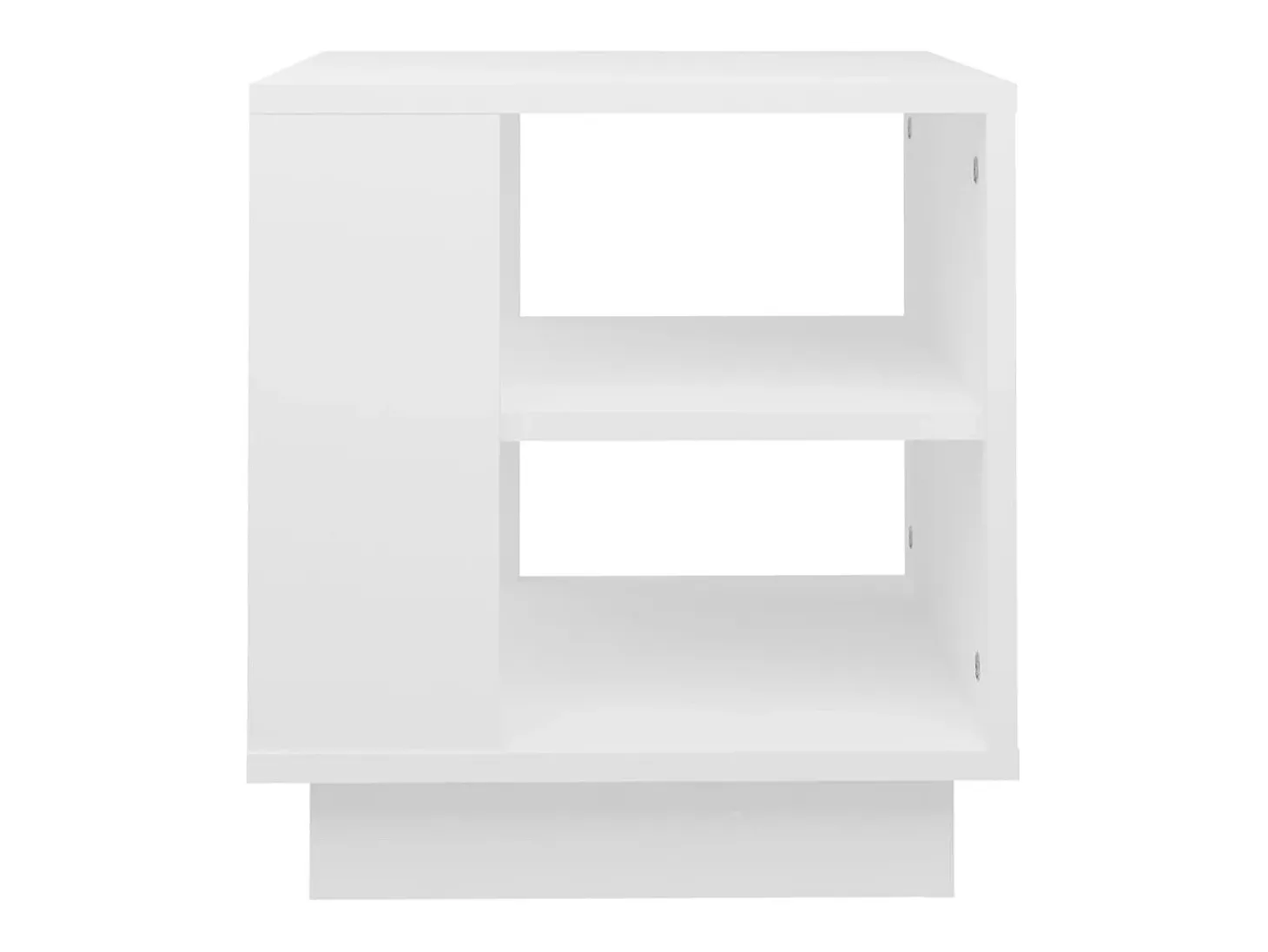 Mesa de centro madera contrachapada blanco 40x40x43 cm