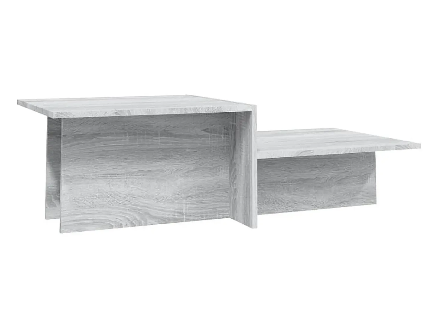 Mesa de centro madera contrachapada gris Sonoma 111,5x50x33 cm