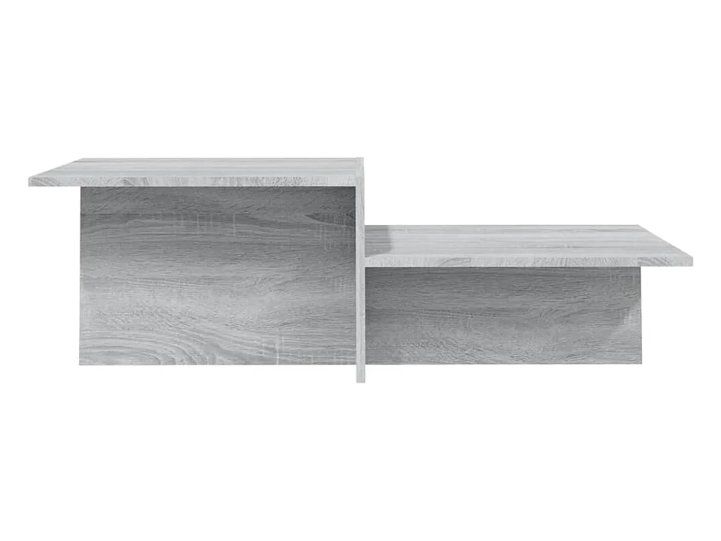 Mesa de centro madera contrachapada gris Sonoma 111,5x50x33 cm