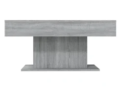Mesa de centro madera contrachapada gris Sonoma 96x50x45 cm