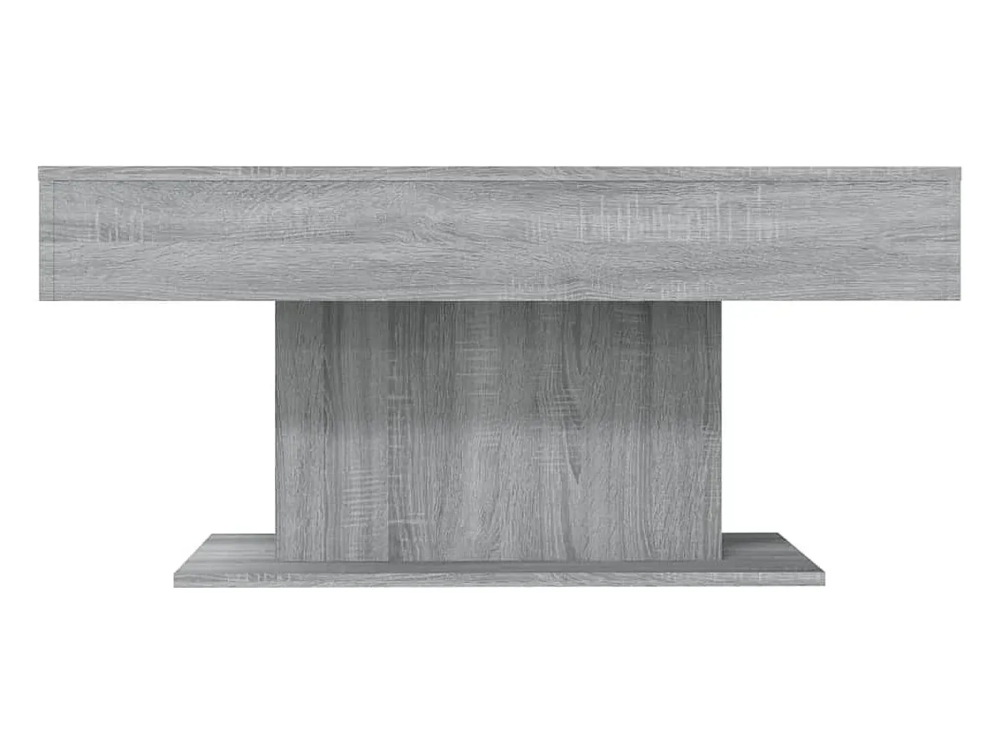 Mesa de centro madera contrachapada gris Sonoma 96x50x45 cm