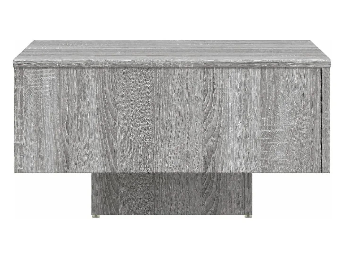 Mesa de centro madera contrachapada gris Sonoma 60x60x31,5 cm