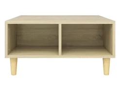 Mesa de centro madera contrachapada roble Sonoma 60x60x30 cm