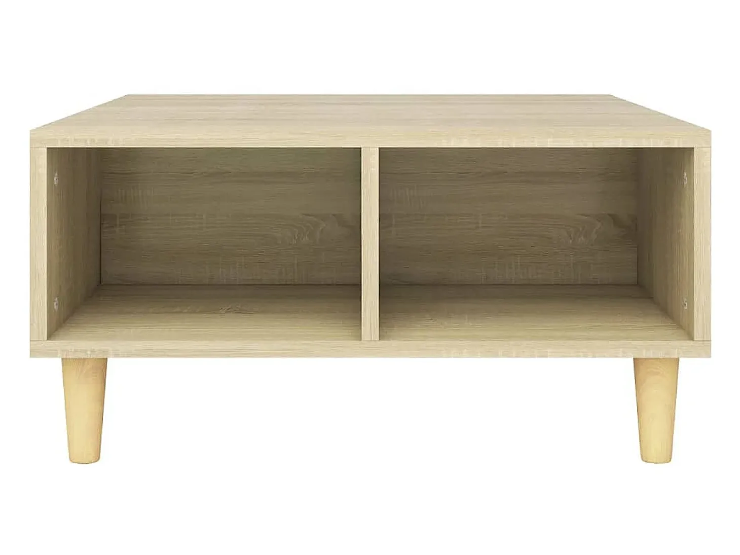 Mesa de centro madera contrachapada roble Sonoma 60x60x30 cm