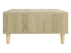 Mesa de centro madera contrachapada roble Sonoma 60x60x30 cm