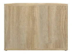 Mesa de centro madera contrachapada roble Sonoma 80x50x36 cm