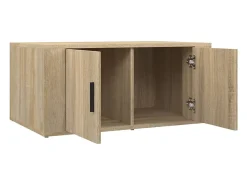 Mesa de centro madera contrachapada roble Sonoma 80x50x36 cm