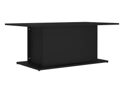 Mesa de centro madera contrachapada negro 102x55,5x40 cm