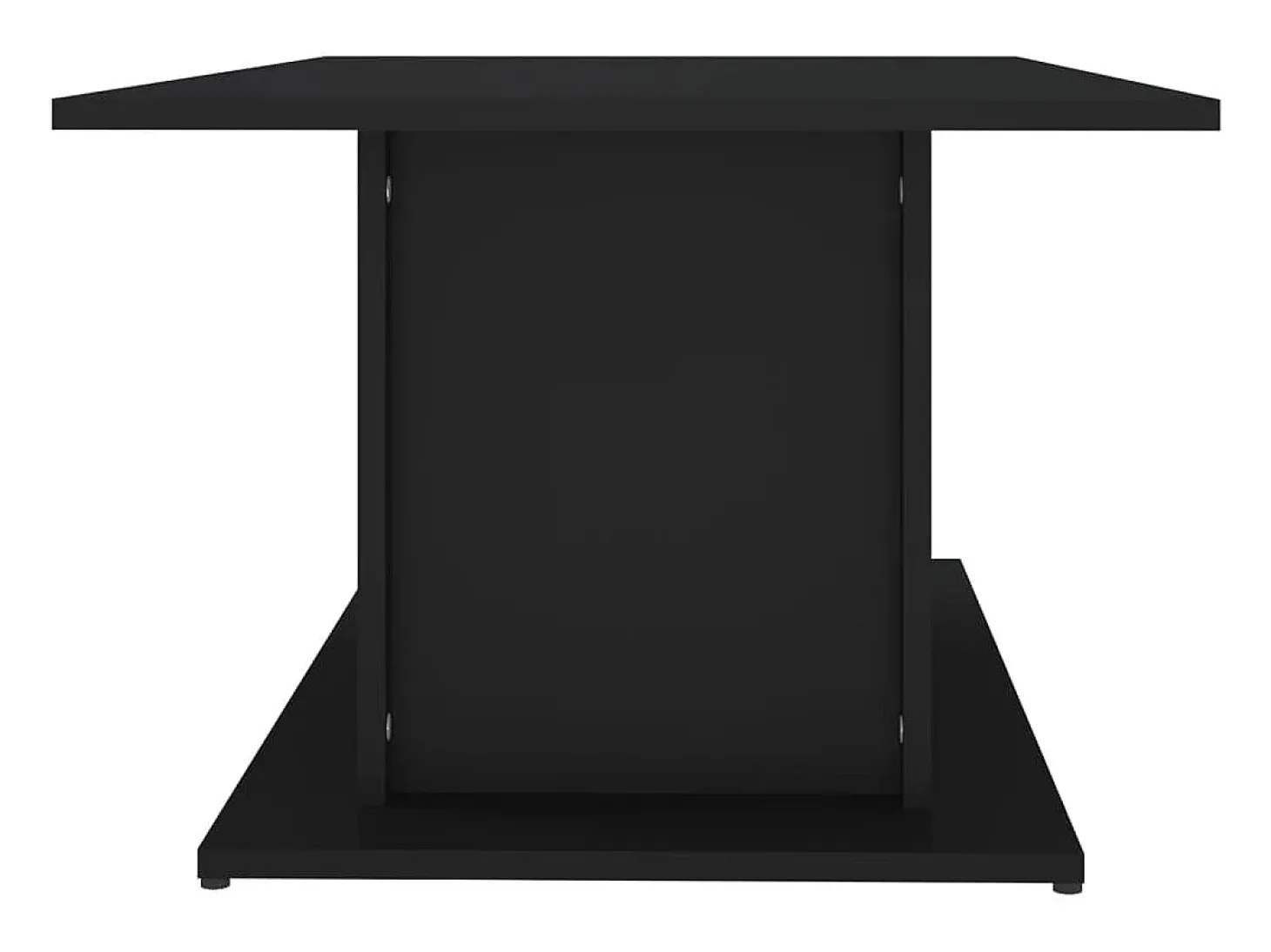 Mesa de centro madera contrachapada negro 102x55,5x40 cm