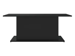 Mesa de centro madera contrachapada negro 102x55,5x40 cm
