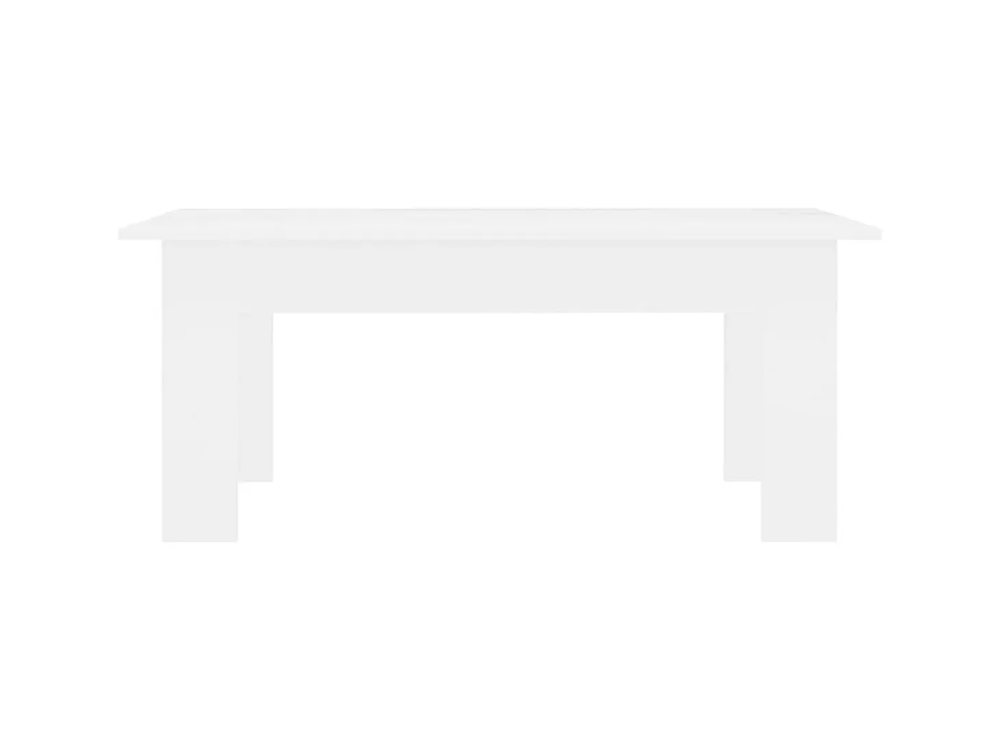 Mesa de centro madera contrachapada blanco 100x60x42 cm ES35898