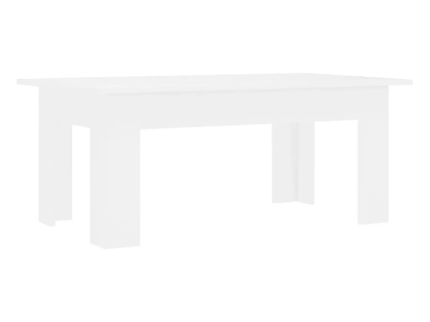 Mesa de centro madera contrachapada blanco 100x60x42 cm ES35898