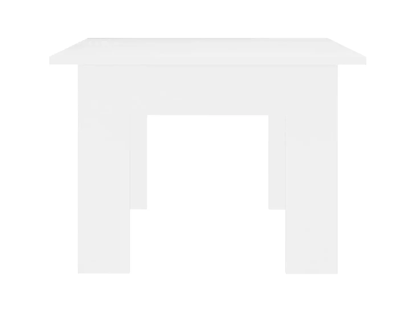 Mesa de centro madera contrachapada blanco 100x60x42 cm ES35898