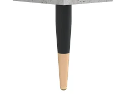 Mesa de centro madera contrachapada gris hormigón 90x49x45 cm