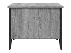 Mesa de centro madera contrachapada gris Sonoma 75x51x40 cm