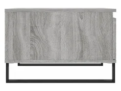 Mesa de centro madera contrachapada gris Sonoma 55x55x36,5 cm