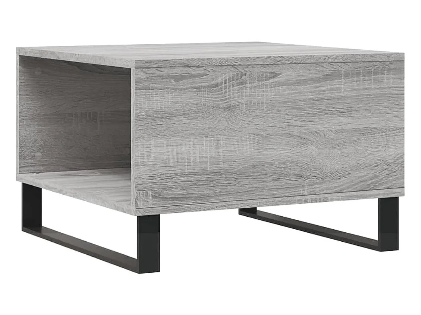 Mesa de centro madera contrachapada gris Sonoma 55x55x36,5 cm