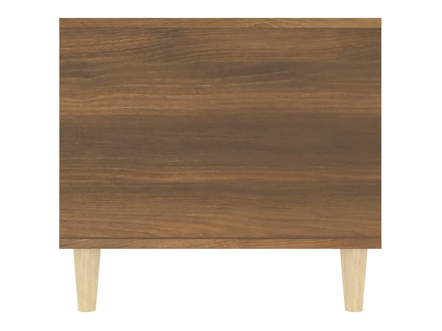 Mesa de centro madera contrachapada roble marrón 90x49x45 cm