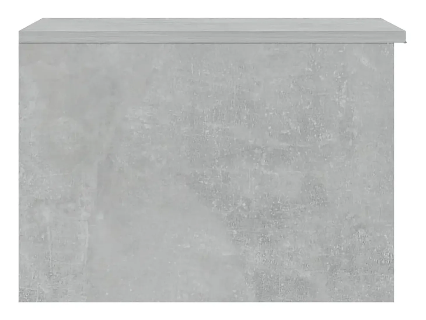 Mesa de centro madera contrachapada gris hormigón 50x50x36 cm