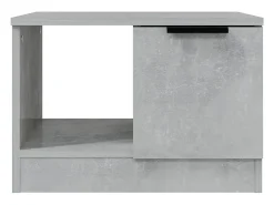 Mesa de centro madera contrachapada gris hormigón 50x50x36 cm