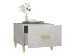 Mesa de centro madera contrachapada gris hormigón 50x50x40cm ES32226