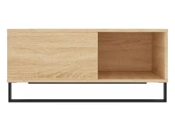 Mesa de centro madera contrachapada roble Sonoma 80x80x36,5 cm