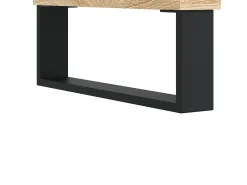 Mesa de centro madera contrachapada roble Sonoma 80x80x36,5 cm