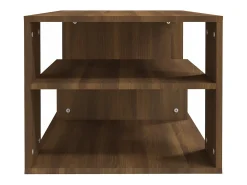 Mesa de centro madera contrachapada roble marrón 100x50x40 cm