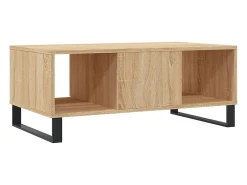 Mesa de centro madera contrachapada roble Sonoma 90x50x36,5 cm