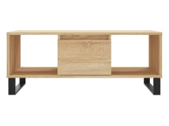 Mesa de centro madera contrachapada roble Sonoma 90x50x36,5 cm