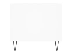 Mesa de centro madera contrachapada blanca 90x49x45 cm