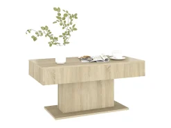Mesa de centro madera contrachapada roble Sonoma 96x50x45 cm
