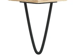 Mesa de centro madera contrachapada roble Sonoma 80x80x36,5 cm